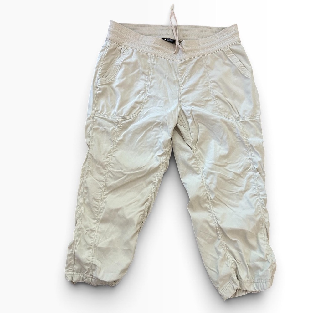The North Face Aphrodite 2.0 Capri Pants Tan Khaki Hiking Womens XL Regular